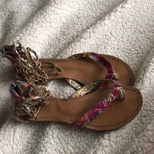 Nine West chain anklet flat sandals